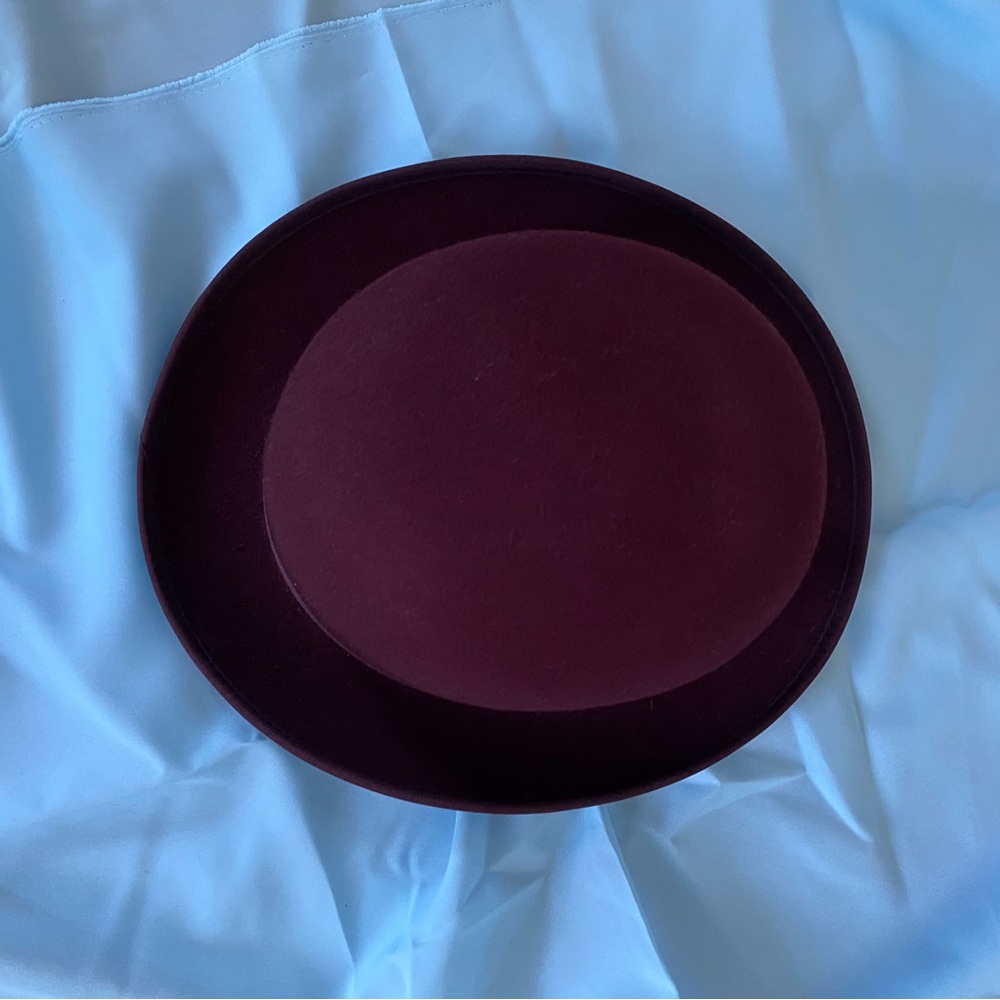 Elegant Burgundy Hat